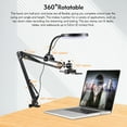 thumbnail image 3 of Dimmable Ring Light Desktop Fill Light Holder Tripod Arm Camera Mount For Live Streaming, 3 of 7