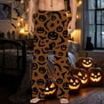 thumbnail image 2 of Yuncity Mens Halloween Pajama Pants Casual Sleep With Drawstring Pockets Comfortable Relaxed Fit Stretchy Soft Pj Pants For Men Xxxl, 2 of 6