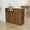 Brown-1, variant on Yardi Yarda Tabletop Cabinet with 2 Glass Sliding Door, Small Countertop Organizer with 3 Side Drawers & 1 Small Display Shelves, Kitchen Sideboard, Counter Cabinet for Indoor, Brown