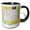 Black/White, variant on 3drose, Image of Wyoming Topographic Map with Flag, 11oz Magic Transforming Mug