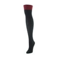 thumbnail image 2 of Legmogue Women's Dot and Braid Wool Blend Over The Knee Sock - Womens - Female (One Size, Dark Gray Heather), 2 of 3
