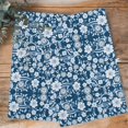 thumbnail image 4 of Navy Blue Floral Kitchen Towels Set of 3, Water Absorbent Dish Towel, Vintage Pastoral Botanical Leaves Decorative Hand Towels - Quick Drying Cloth for Cooking Baking, 18x28 Inch, 4 of 8