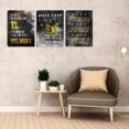 thumbnail image 2 of Motivational Canvas Wall Art Inspirational Success Quotes Wall Art Retro Black White Poster Hangs Picture Hustle Canvas Painting Artwork for Office Bedroom Living Room Workplace (36''''Wx 16''''H), 2 of 5