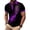 Purple, variant on Fnnxeal Mens Polo Shirts Graphic Short Sleeve Summer Button Collared Casual Polo Gray Shirts for Men Size 2XL
