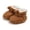 Brown, variant on Xijirk Solid Rib Knit Lined Baby Booties Adjustable Strap Warm Crib Shoes Winter Pre Walker Footwear Beige,0-6 Months