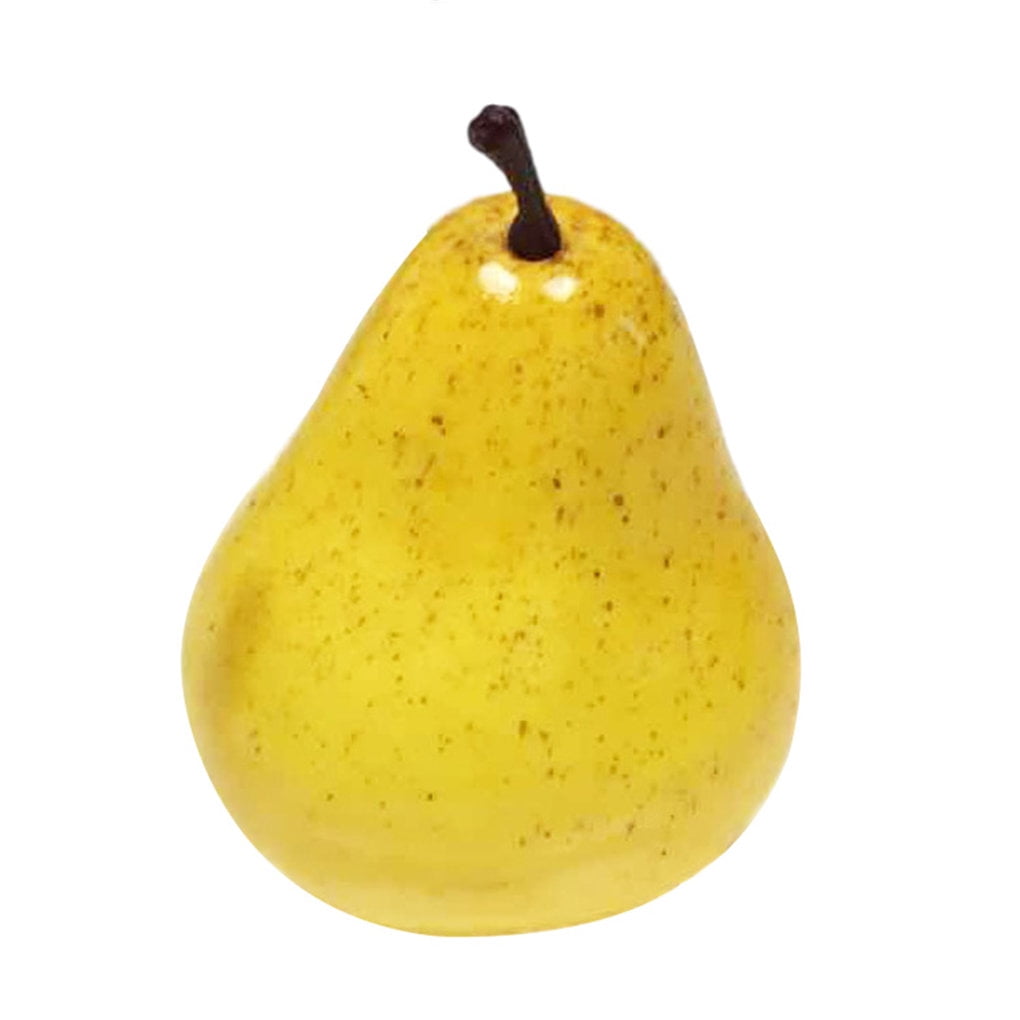 Artificial Pear Photography Snapshot Fruit Prop Home Office Table Ornament Foam Fake Fruit, Yellow