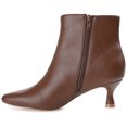 thumbnail image 3 of Journee Womens Kelssa Square Toe Kitten Heel Ankle Booties, Widths Available, 3 of 10