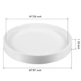 thumbnail image 2 of Uxcell Round Ceramic Plant Pot Saucer Flower Drip Tray for Gardening White 20cm, 2 of 6