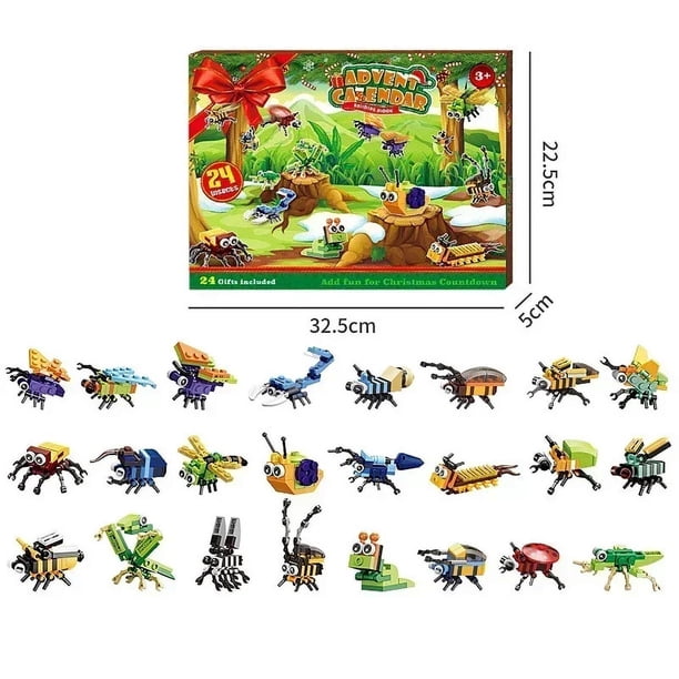 Calendario De Adviento 2024 Con Bloques De Construcción De Insectos – 24 Días De Diversión Creativa Para Niños En Navidad