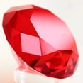 thumbnail image 3 of BRIGHTFUFU Adorno de diamante decorativo de diamantes de cristal de 60 mm para bodas, hogar, despedida de soltera (rojo), 3 of 8