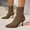 Brown, variant on Sock Ankle Boots for Women Fashion Sexy Pointed Toe High Heels Warm Comfort Mid Calf Winter Booties for Office Wedding