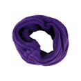 thumbnail image 1 of Women Winter Warm One Circle Knit Wool Blend Cowl Loop Scarf Shawl Thick Neckerchief (Purple), 1 of 3