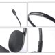 thumbnail image 4 of Ideal para usar en computadoras portátiles, PC, oficinas y centros de llamadas: cómodos auriculares USB estéreo negros con cable de 3,5 mm, plug & play, micrófono con cancelación de ruido y, 4 of 5