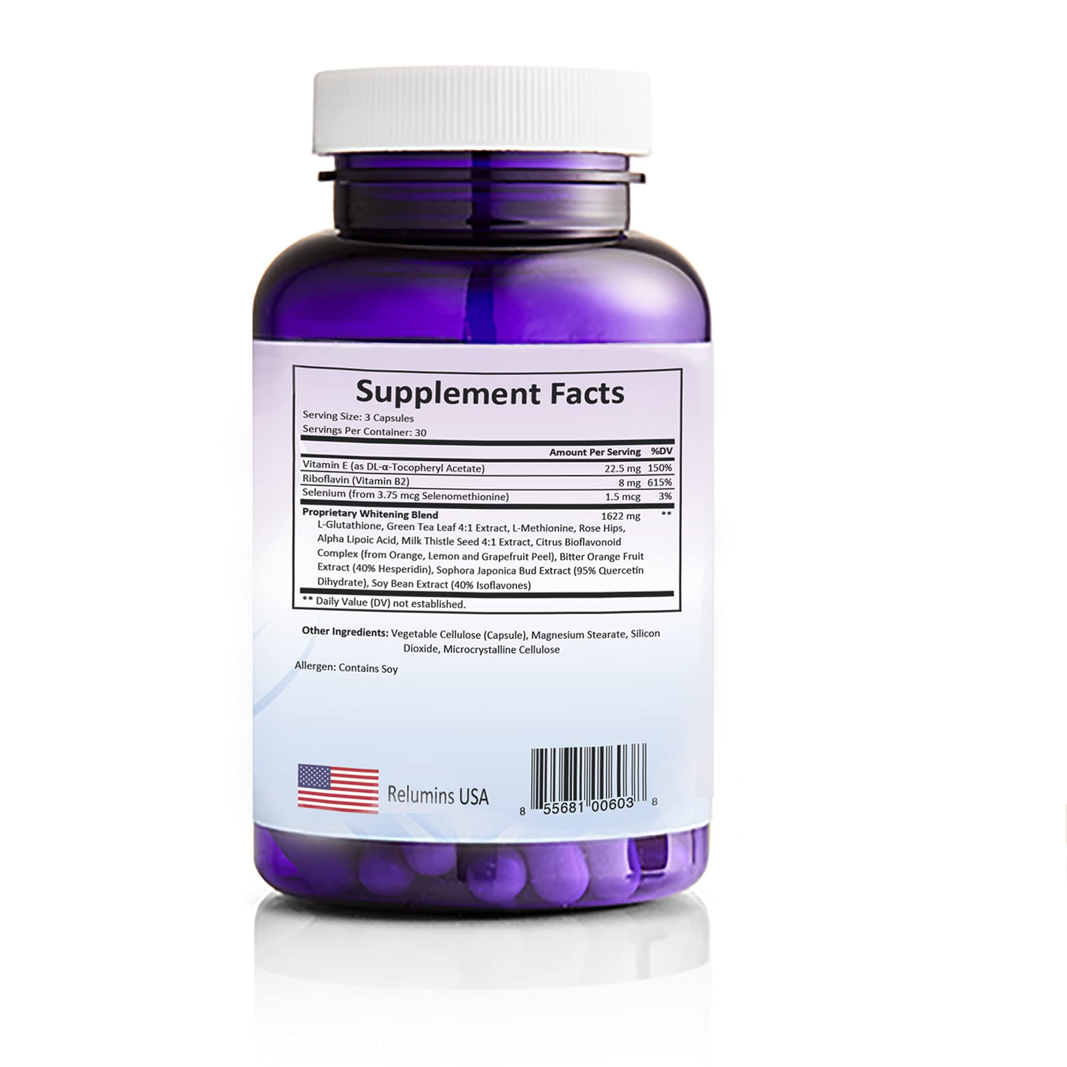 where to buy relumins glutathione Amazon.com: Relumins 1650mg L-Glutathione Complex with Hyaluronic, Alpha  Lipoic, Rose HIPS, Vitamin E & Riboflavin – Antioxidant Support, Perfect  for Achieving a New Year, New You Glow, Made in USA – 90 main image 1