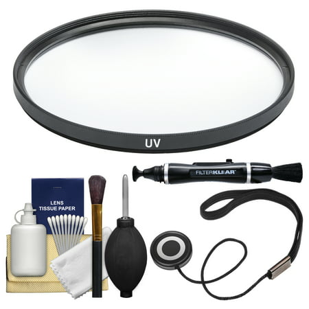 Vivitar 58mm UV Glass Filter + LensPen + CapKeeper + Lens Cleaning Kit for Canon, Nikon, Sony, Olympus & Pentax