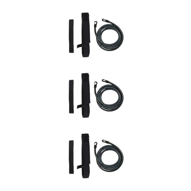 Baohd Ceinture d'Entraînement de Natation Réglable et Confortable Noir-3 Mètres 3Ensemble