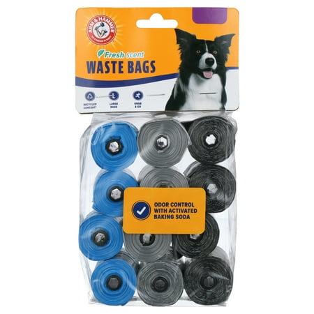 UPC: 0029695710407 | Arm & Hammer Disposable Dog Waste Bag Refills Assorted Colors 180 Count