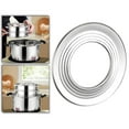 thumbnail image 1 of Anillo de cocción al para cesta vaporera sobre ollas, rejilla adaptadora de cocina de acero inoxidable para cocinas domésticas y comerciales Diámetro exterior. 31cm, 1 of 8