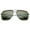 Black-Tortoise / Green, variant on sunglassLA Unisex Retro Brow Accent Thin Metal Frame Square Aviator Sunglasses 61mm (Black-Black / Smoke) - 61mm