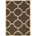 thumbnail image 5 of Safavieh Courtyard Becky Quatrefoil Indoor/Outdoor Area Rug, 4' x 4' Square, Dark Brown, 5 of 11