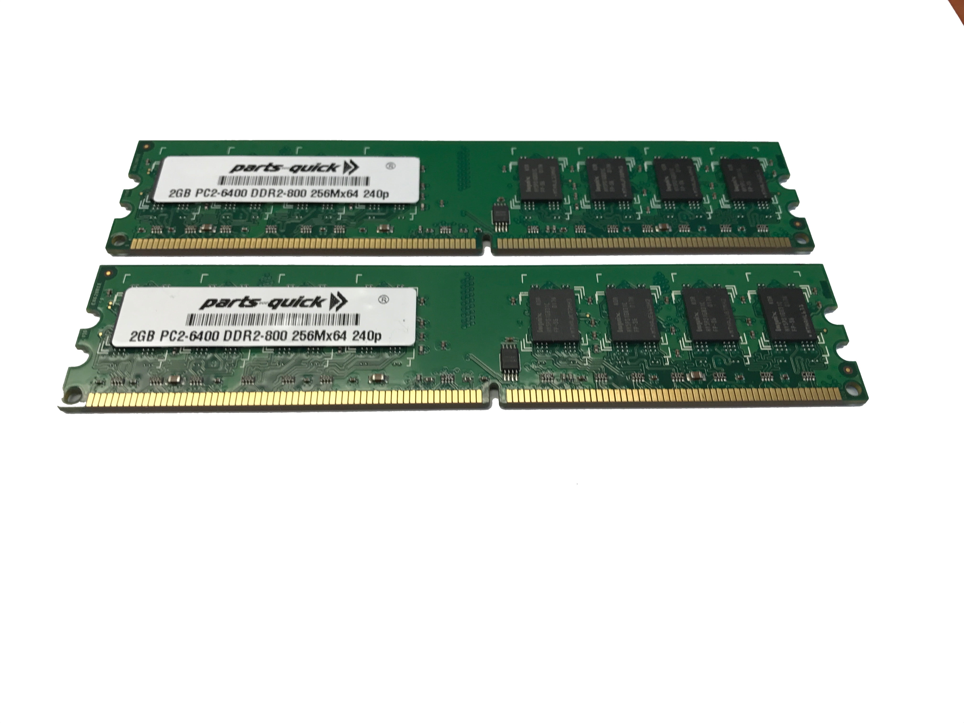 4GB (2X 2GB) Kit DDR2 PC2-6400 RAM Memory Upgrade for Dell XPS 420 625 630 630i 700 710 720 One One 24 (PARTS-QUICK) - Walmart.com