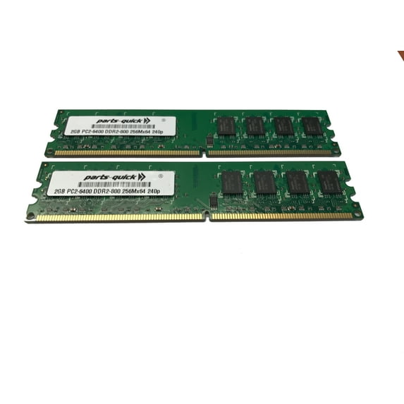 4GB (2X 2GB) Kit DDR2 PC2-6400 RAM Memory Upgrade for Dell Precision Workstation 380, Dell Precision Workstation 390, Dell Precision Workstation T3400. (PARTS-QUICK)