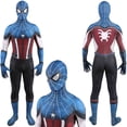 thumbnail image 3 of Adultos niños Halloween Capitán América Spidercosplay disfraz superhéroe Zentai traje juego hombres niños mono fiesta mono, 3 of 5