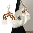 thumbnail image 2 of LLavero de moda llaveros adorno colgante borla llavero accesorios broche de presión para monedero bolsos mochila coche hombres Marrón Sunnimix Llavero con borlas, 2 of 7