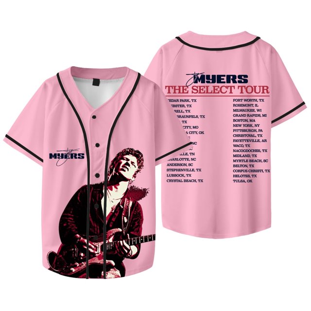 Ty Myers The Select Tour Photo Merch Chaqueta de béisbol Camiseta Verano Unisex Camisetas de manga corta,Style 9,XXL