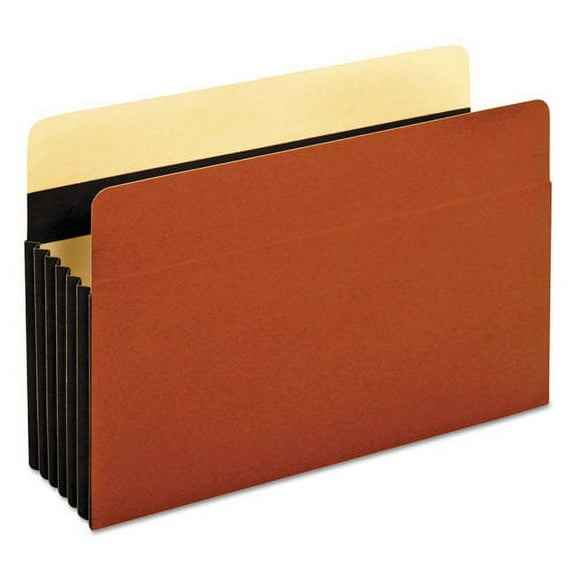 Heavy-Duty File Pockets, 5.25" Expansion, Legal Size, Redrope, 10/box | Bundle of 2 Boxes