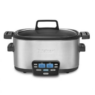 crock-pot sccpvl610-r-a programmable cook and carry oval slow cooker,  digital timer, red 