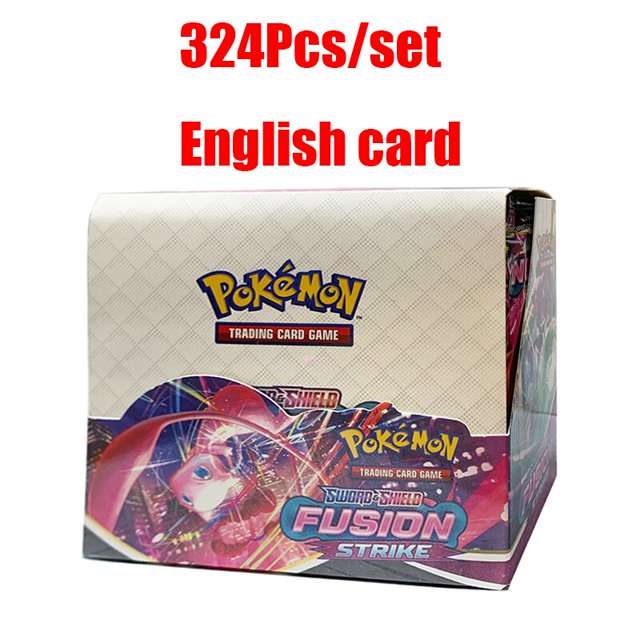 Juego de cartas de Pokémon en inglés, caja de colección de estrellas brillantes, sol y luna, etiqueta de entrenador de energía, regalos para niños, 324-360 unids/set Fivean unisex