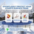 thumbnail image 2 of Swimline Hydrotools Leaf Net Winter Pool Cover for 18 x 34 Ft Above Ground Oval Pools, 2 of 7