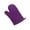 Purple, variant on Single Heat-Proof Oven Glove with Pot Pad, Microwave & Oven Mitt for Kitchen Cooking, Baking, and Hot Utensil Handling,Black