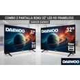thumbnail image 1 of COMBO 2 PANTALLA ROKU 32" LED HD FRAMELESS DAEWOO DAW32R, 1 of 6
