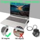 thumbnail image 5 of Adaptador USB 3.1 macho a hembra de 10 Gbps en ángulo de 90°, convertidor de conector USB A 3.1 en ángulo recto, compatible con transferencia de datos, OTG, carga de 3 A, 2 piezas (curva lateral en án, 5 of 5