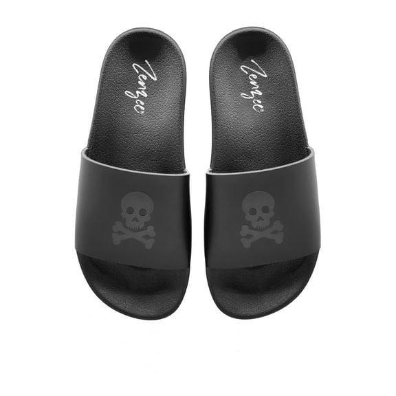 Women's Skull & Crossbones Pool Slide Sandals