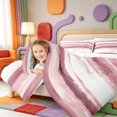 thumbnail image 3 of Erosebridal Linear Geometric Print Twin Comforter Sets,Watercolor Lines Bedding Set,Reversible,2-Piece,1 Comforter and 1 Pillowcase, 3 of 7
