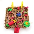 thumbnail image 3 of ziyahi Parrot Chewing Toy Interactive Foraging Wall Toy for Pet Birds Durable and Stimulating Style A 1Set, 3 of 5