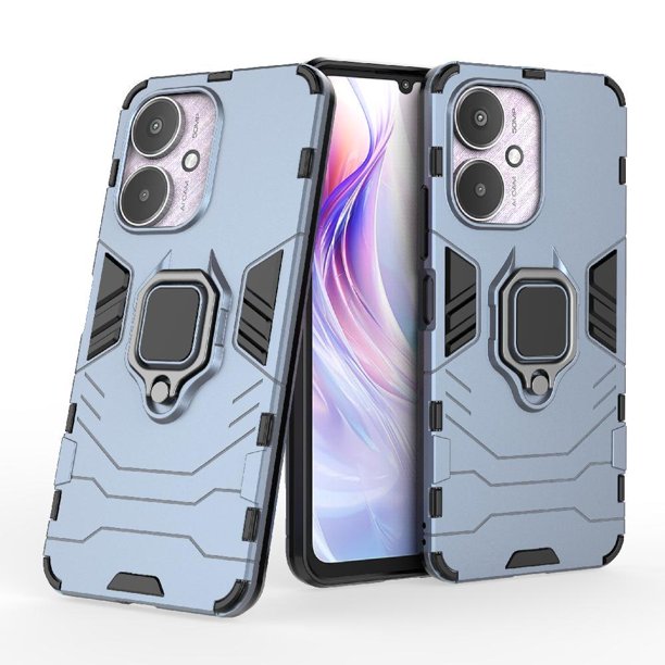 Funda para Xiaomi Redmi 13C 4G/5G con Soporte Anillo Giratorio 360° y Protección Resistente a Golpes y Caídas