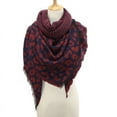 thumbnail image 2 of GDREDA Cape Écharpe Imprimé Léopard Chaud pour Femmes - Châle d'Hiver Polyvalent Accessoire de Mode Long Rouge Vin, Taille Unique, 2 of 2