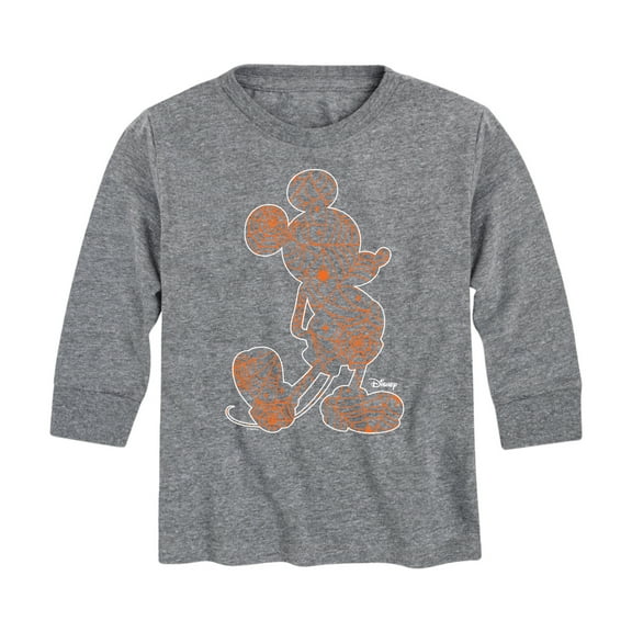 Mickey & Friends - Mickey Silhouette - Toddler And Youth Long Sleeve Graphic T-Shirt