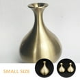 thumbnail image 6 of Raindrops 1Pack Golden Brass Compact Miniature Vase for Flower Arrangement Home Decoration 8.5X4.5X4.5in, 6 of 8