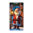 thumbnail image 2 of Dongrere Christmas Door Curtain for Porch Decor Waterproof Christmas Door Cover Backdrop for Home & Storefronts, 2 of 7