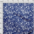 thumbnail image 3 of oneOone Velvet Navy Blue Fabric Floral & Dress Material Fabric Print Fabric By The Yard 58 Inch Wide, 3 of 7