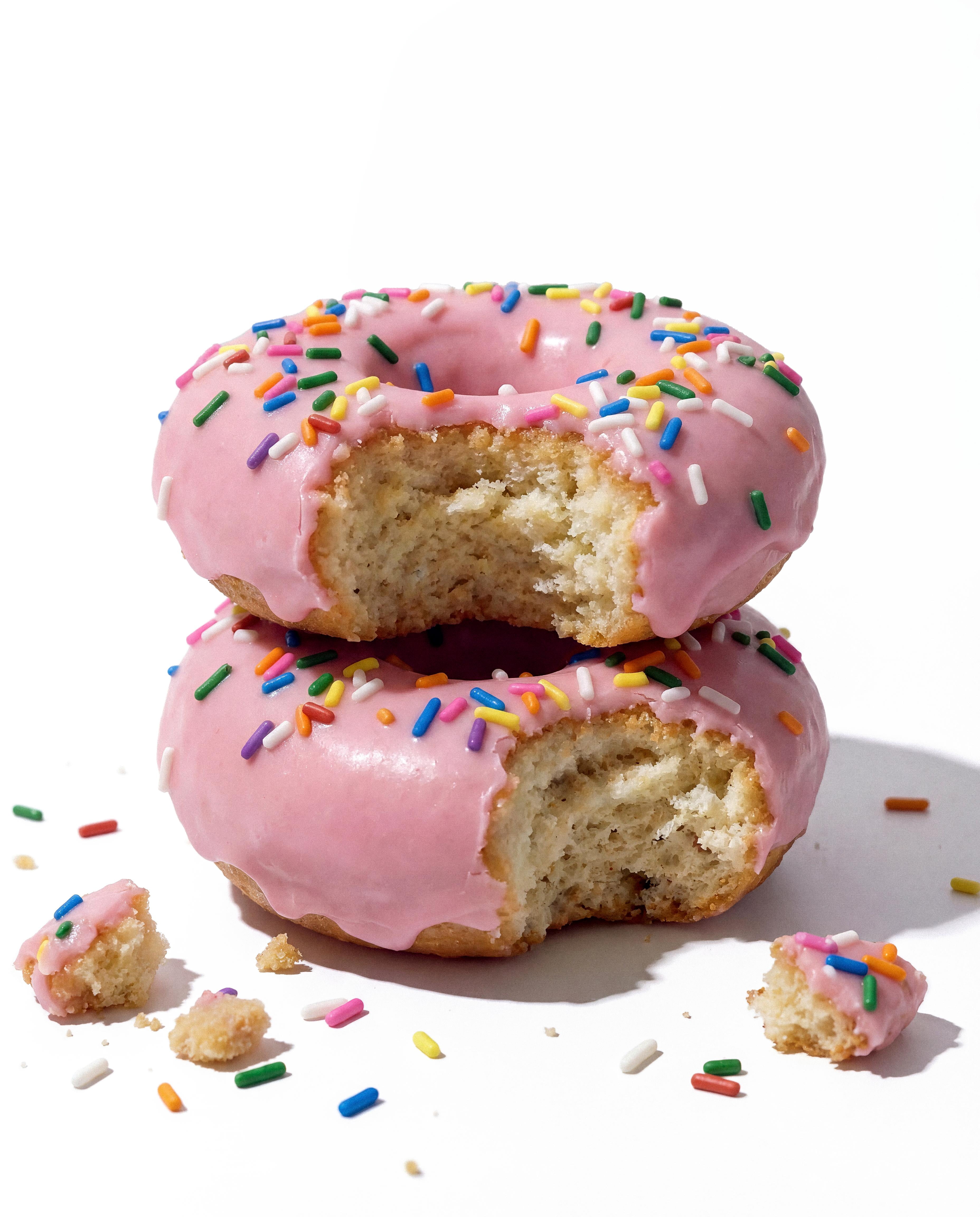 Legendary Foods Protein Donuts, Pink Sprinkle, 20g Protein, 4 Pack, Keto Friendly, Gluten Free