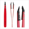thumbnail image 3 of Revlon Ceramic Slanted Tip Tweezers, Precision For Eyebrow Shaping and Fine Hair Removal, Stainless Steel Body, Red, 1 Count, 3 of 6