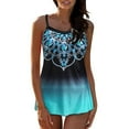thumbnail image 1 of Womens Tankini Swimsuits Two Piece Floral Print Tank Tummy Control Bathing Suits With Boyshort, 1 of 8