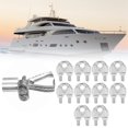 thumbnail image 1 of 5/16 Inch M8 Wire Rope Cable Clip Clamp, Wire Rope 10PCS Wire Rope Cable Clip Clamp Cable Clip 5/16 Inch  for Awnings for Fix Patio Furniture, 1 of 8