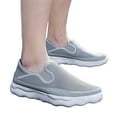 thumbnail image 3 of Yindaity Mens Slip On Shoes Mens Slip On Loafer Casual Walking Shoes Comfortable Non-Slip Flats (Grey,8), 3 of 6
